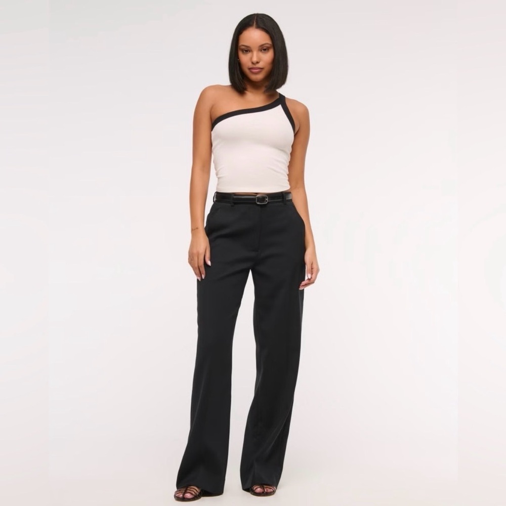 Abercrombie & Fitch Black Wide Leg Pants